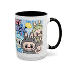 Lazy Yoga Accent Coffee Mug - Cute Animal Design 11oz & 15oz