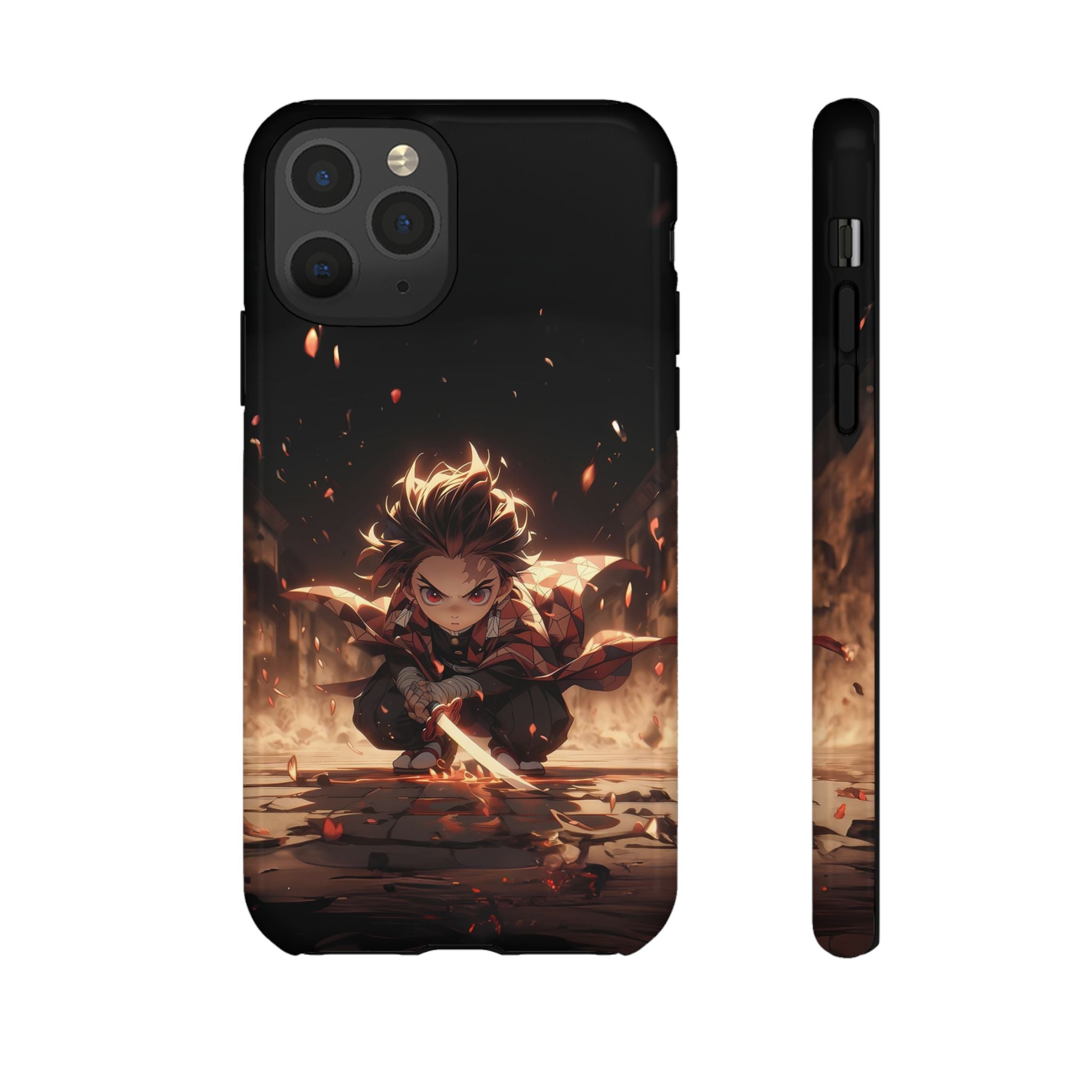 Tough Phone Case – Chibi Tanjiro Kamado Anime Protective Case for iPhone & Samsung