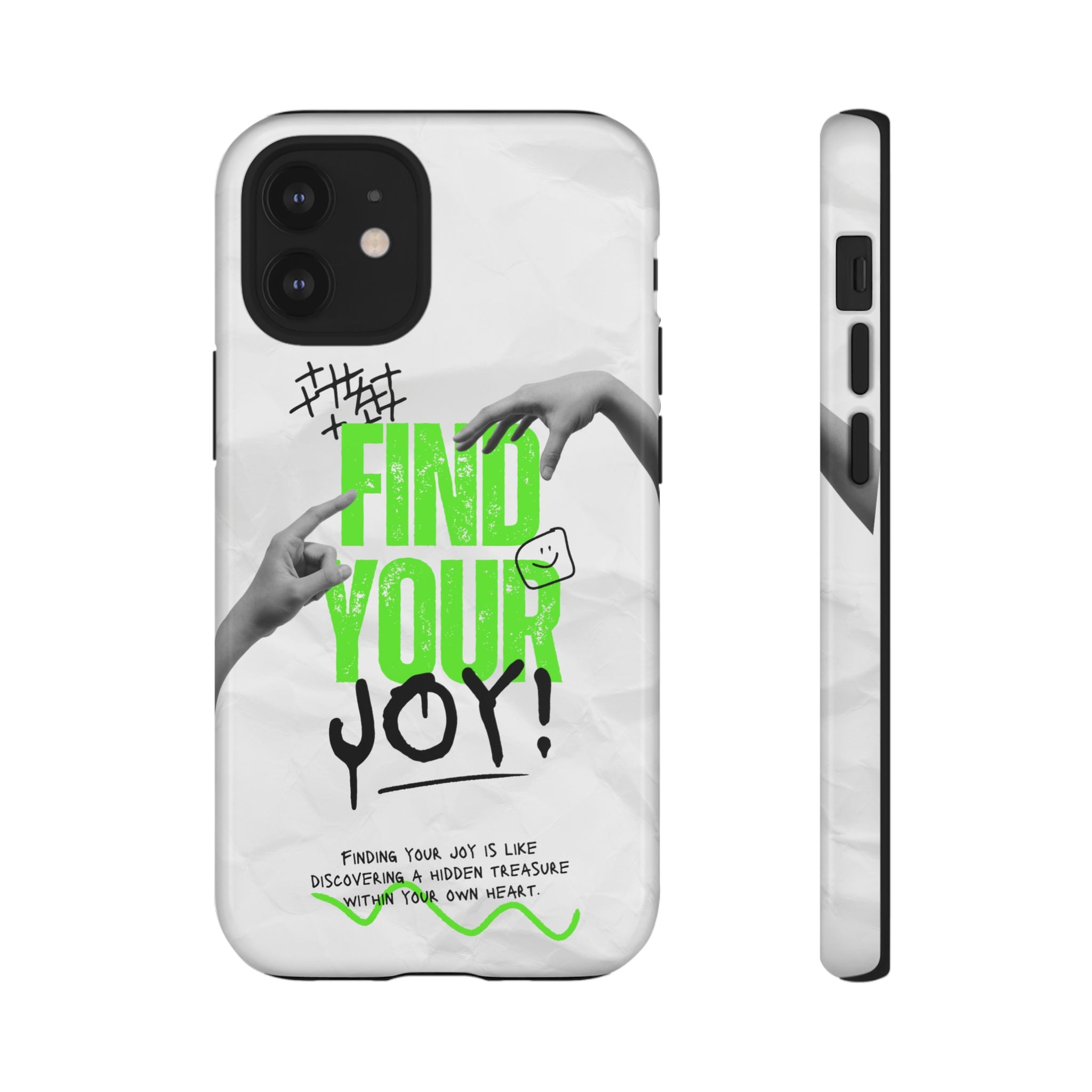 Phone Cases - Find Your Joy Themed Tough Phone Protection for iPhone, Samsung, Google Pixel (Matte/Glossy)