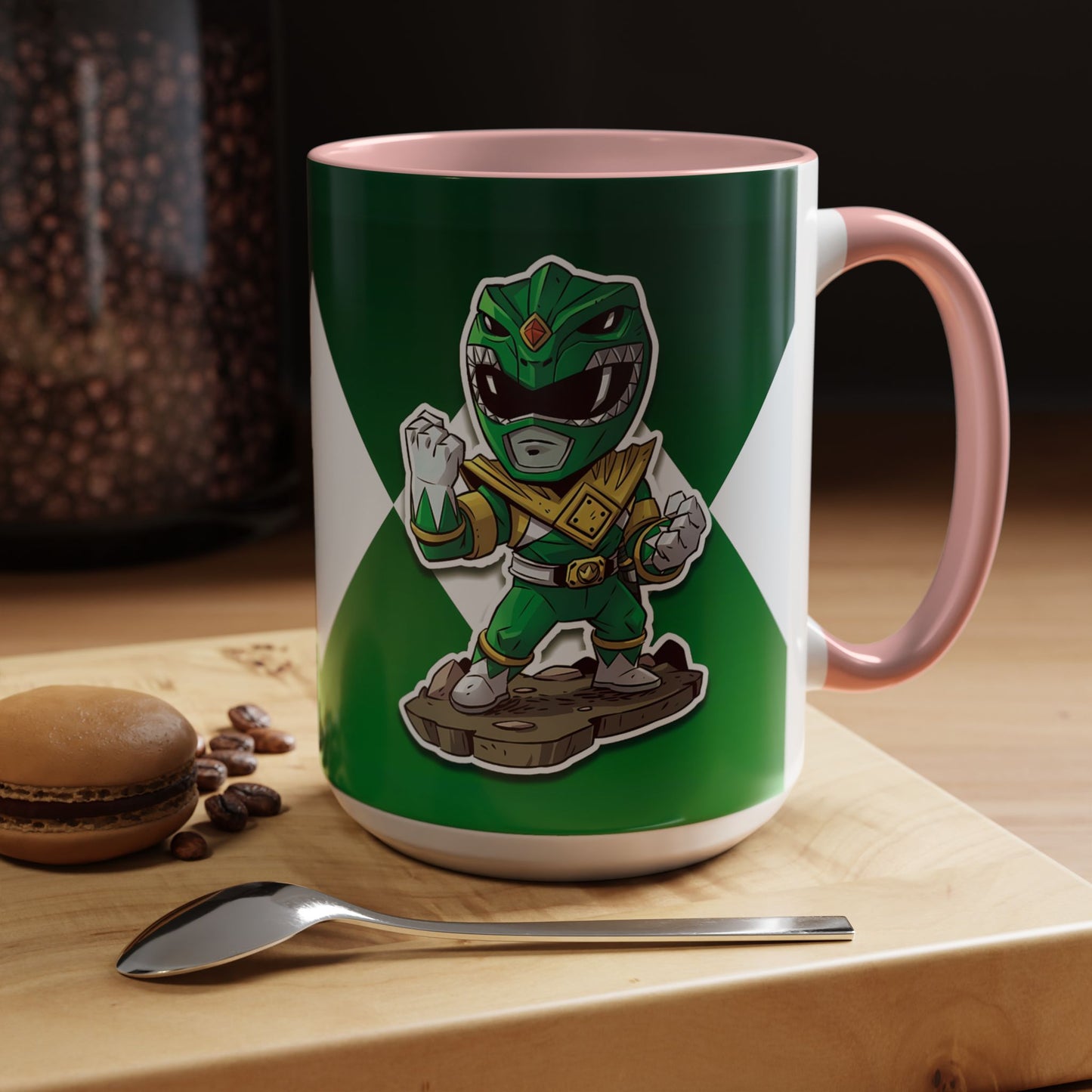 Mug Green Ranger Mug – 11oz & 15oz Mighty Morphin Power Rangers Ceramic Cup