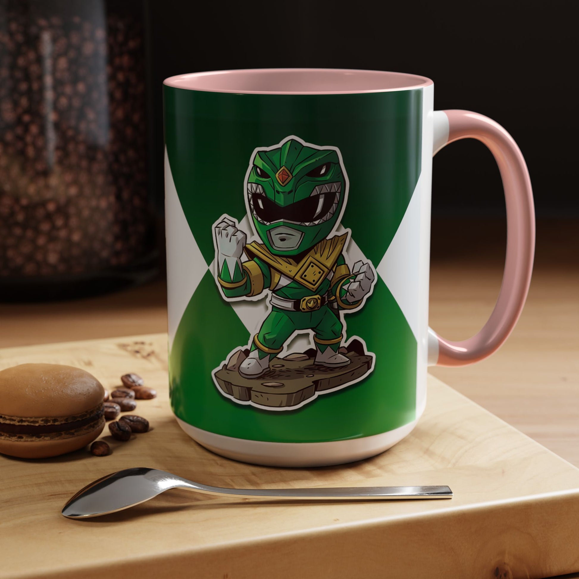Mug Green Ranger Mug – 11oz & 15oz Mighty Morphin Power Rangers Ceramic Cup