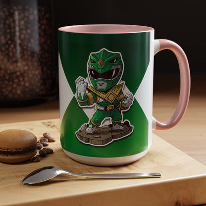 Mug Green Ranger Mug – 11oz & 15oz Mighty Morphin Power Rangers Ceramic Cup