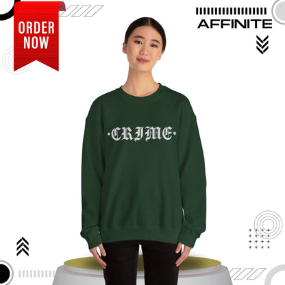 Sweatshirt CRIME Graphic Sweatshirt - Unisex Heavy Blend Crewneck (Cotton/Polyester)
