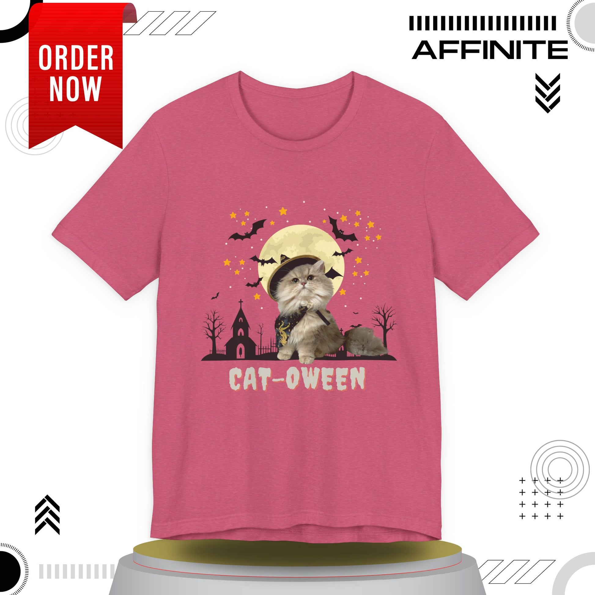T-Shirt Unisex Halloween Cat Tee Good ‘Cat-oween’ – Perfect for Cat Lovers & Halloween Fans!