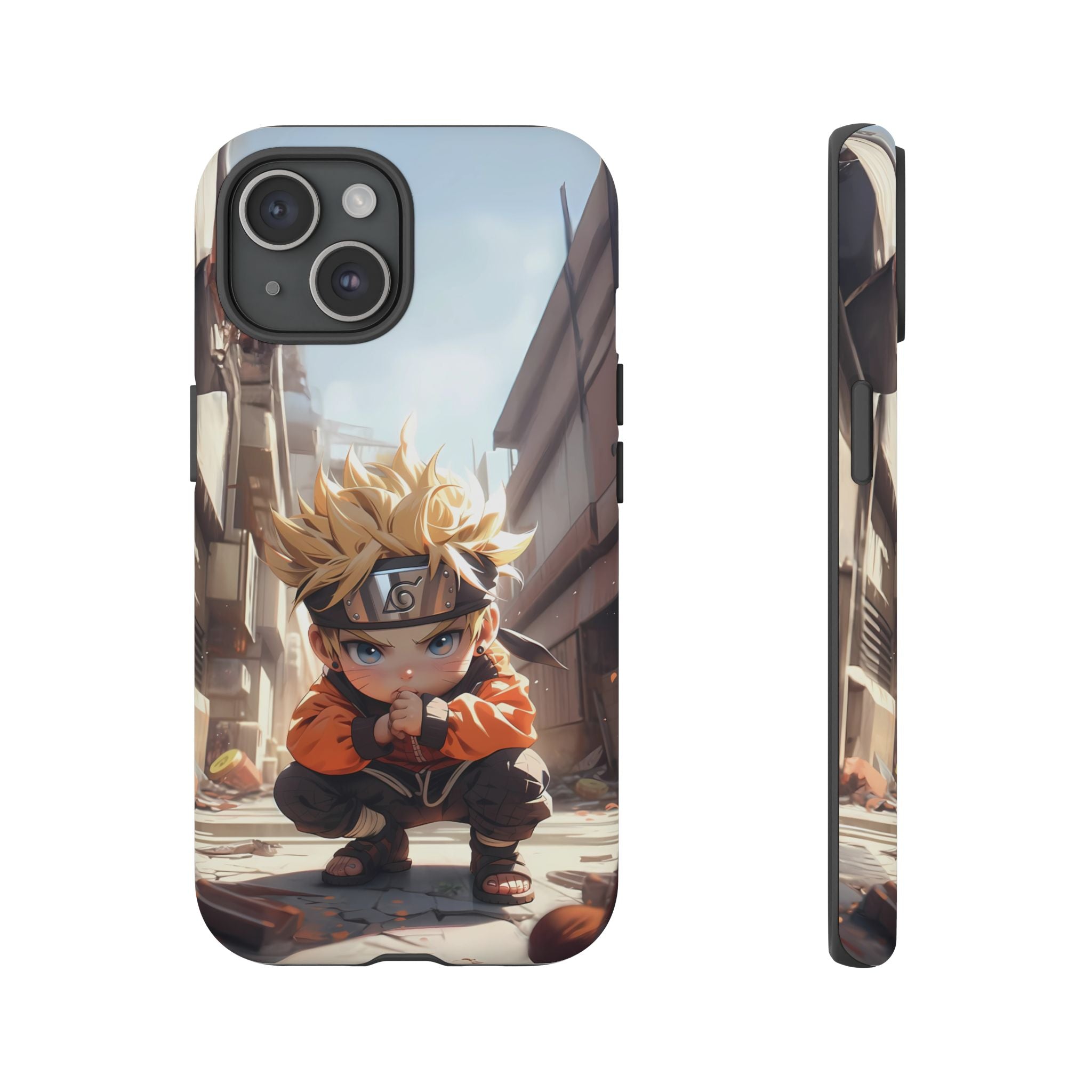 Chibi Naruto Tough Phone Case – Anime Protective Case for iPhone & Samsung, UV Resistant, Durable & Stylish