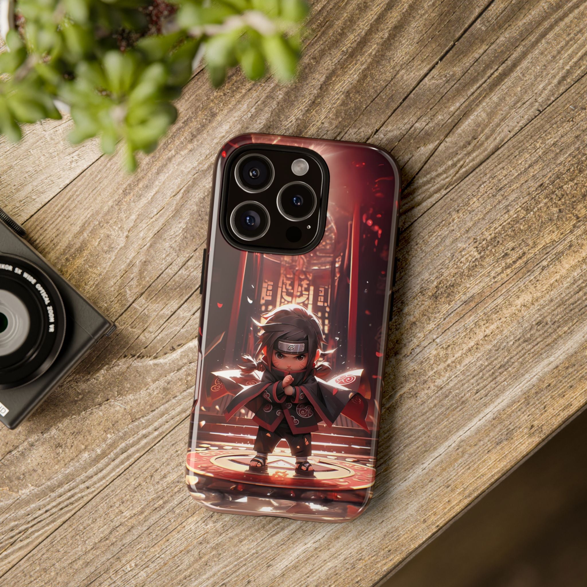 Chibi Itachi Tough Phone Case – Anime Protective Case for iPhone & Samsung, UV Resistant, Durable & Stylish