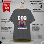 T-Shirt Dog Lover Graphic Tee | Unisex Short Sleeve T-Shirt for Dog Enthusiasts Asphalt