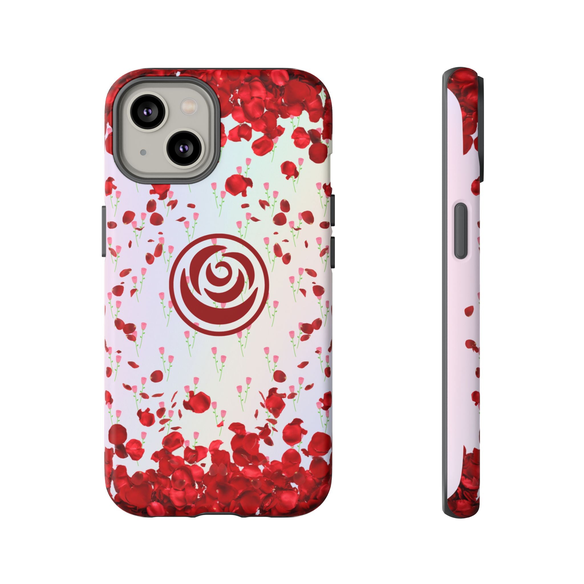 Tough Cases - Red Blossom Elegance Themed Phone Protection for iPhone, Samsung, and Google Pixel (Matte/Glossy)