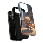 Chibi Zenitsu Lightning Tough Phone Case – Anime Protective Case for iPhone & Samsung, UV Resistant, Durable & Stylish