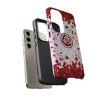 Tough Cases - Red Blossom Elegance Themed Phone Protection for iPhone, Samsung, and Google Pixel (Matte/Glossy)