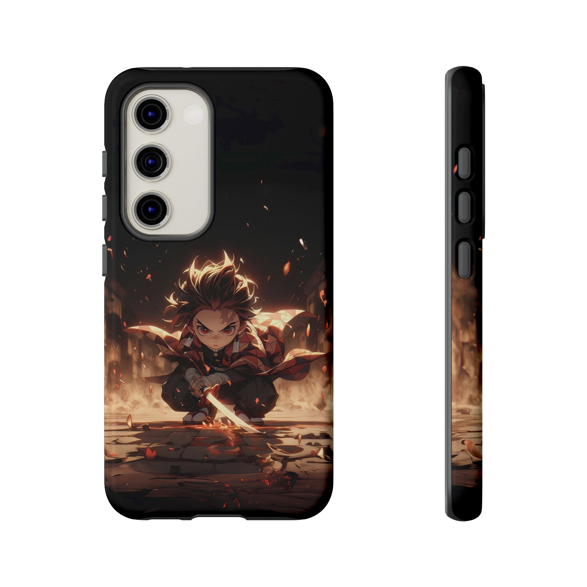 Tough Phone Case – Chibi Tanjiro Kamado Anime Protective Case for iPhone & Samsung