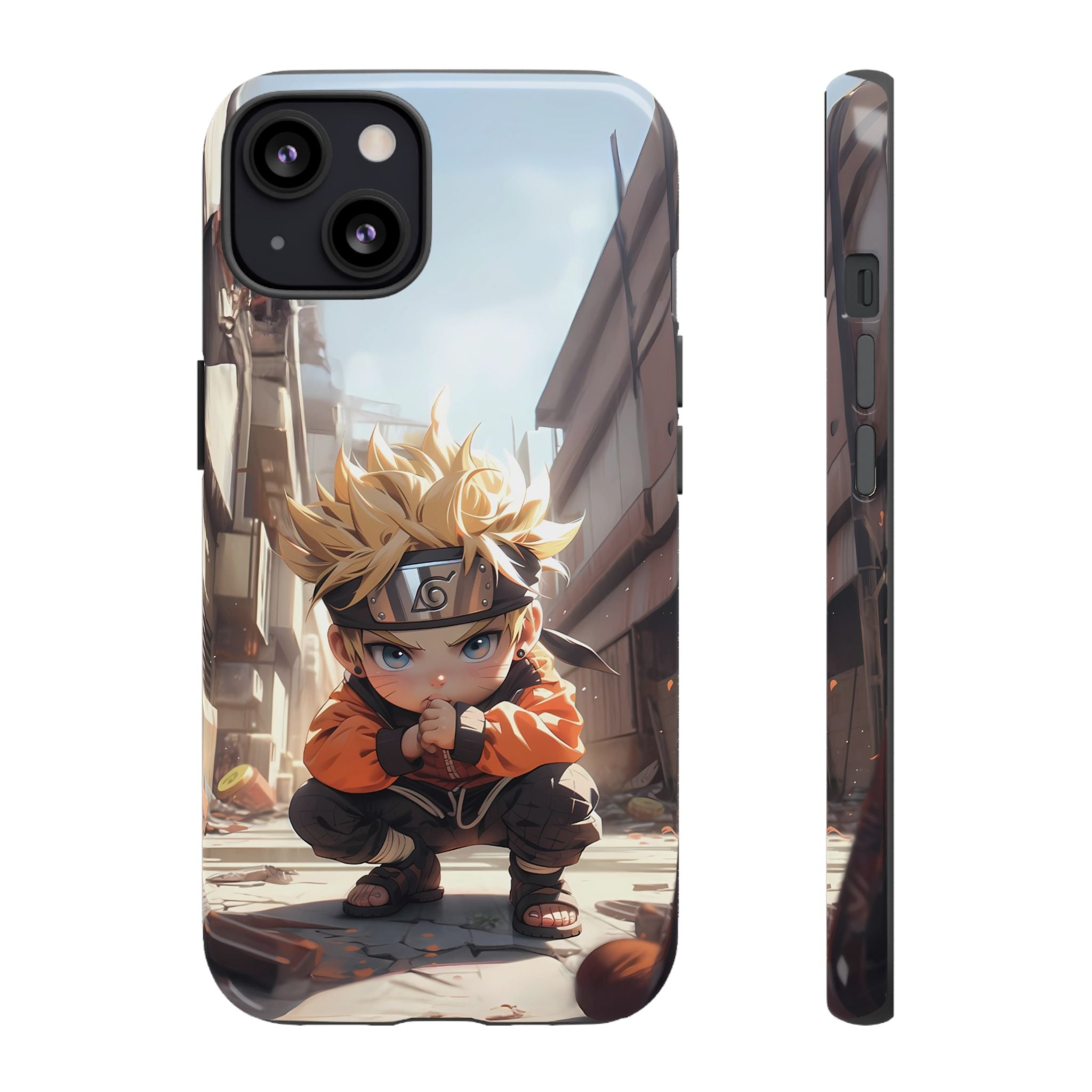 Chibi Naruto Tough Phone Case – Anime Protective Case for iPhone & Samsung, UV Resistant, Durable & Stylish