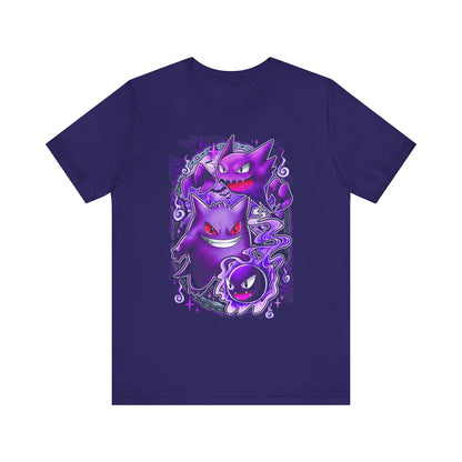T-Shirt Ghostly Kanto Vibes Unisex Jersey Short Sleeve Tee - Spooky Design Team Navy