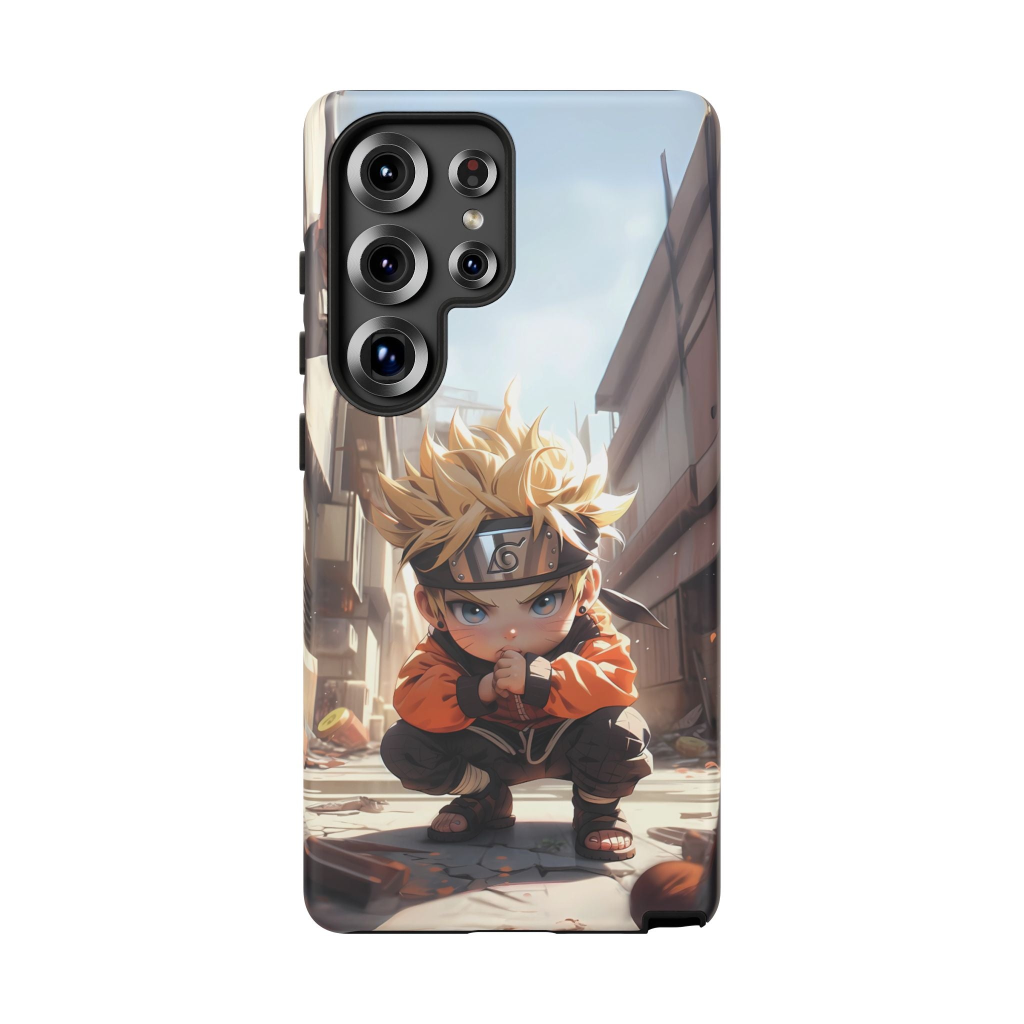 Chibi Naruto Tough Phone Case – Anime Protective Case for iPhone & Samsung, UV Resistant, Durable & Stylish