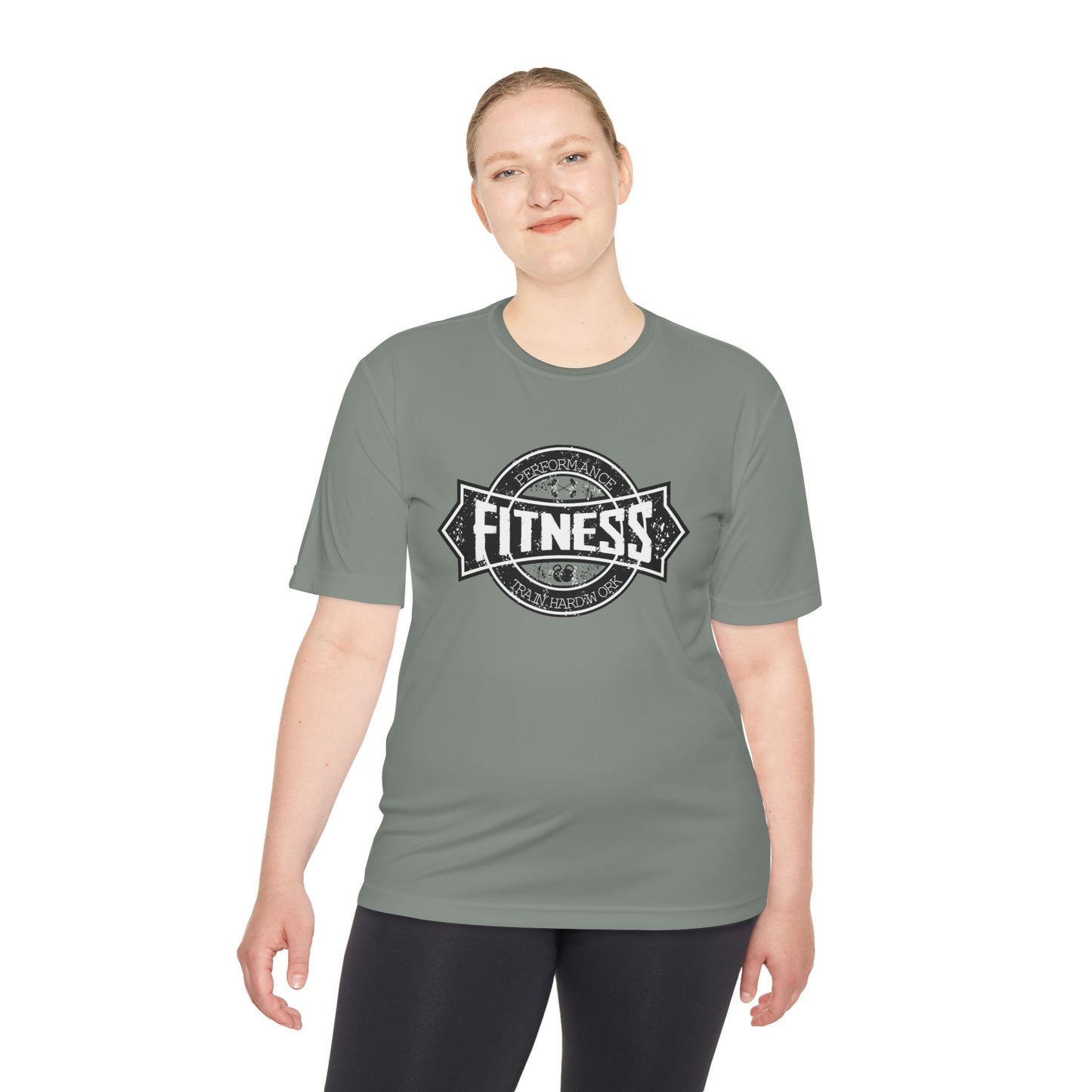 T-Shirt Moisture Wicking Fitness Shirt - Unisex Workout Tee for Gym, Running, Yoga