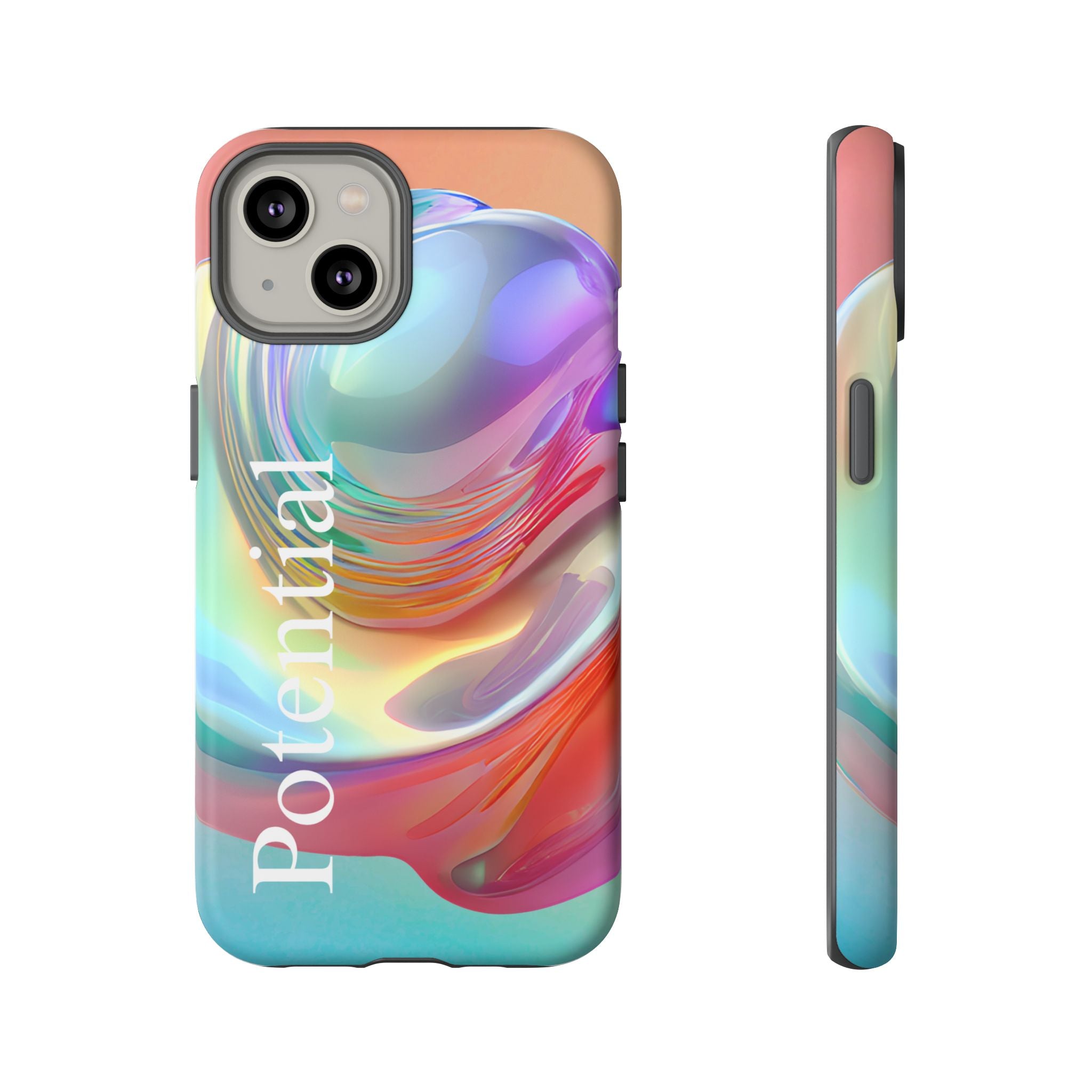 Colorful Phone Tough Case - "Potential" Metamorph Design