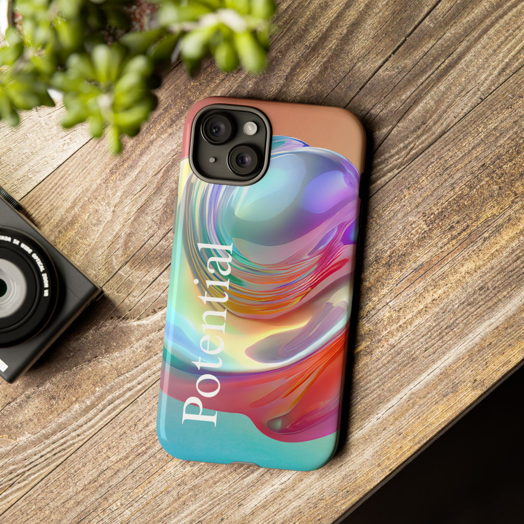 Colorful Phone Tough Case - "Potential" Metamorph Design