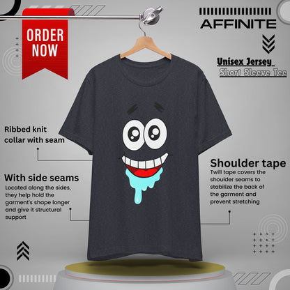 T-Shirt Cartoon Clothing - Spongebob Graphic Tee (Patrick & Mr. Krab) Heather Navy