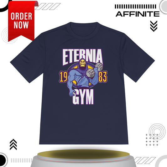 T-Shirt Eternia Gym Unisex Moisture Wicking Tee - Vintage Muscle Workout Shirt True Navy