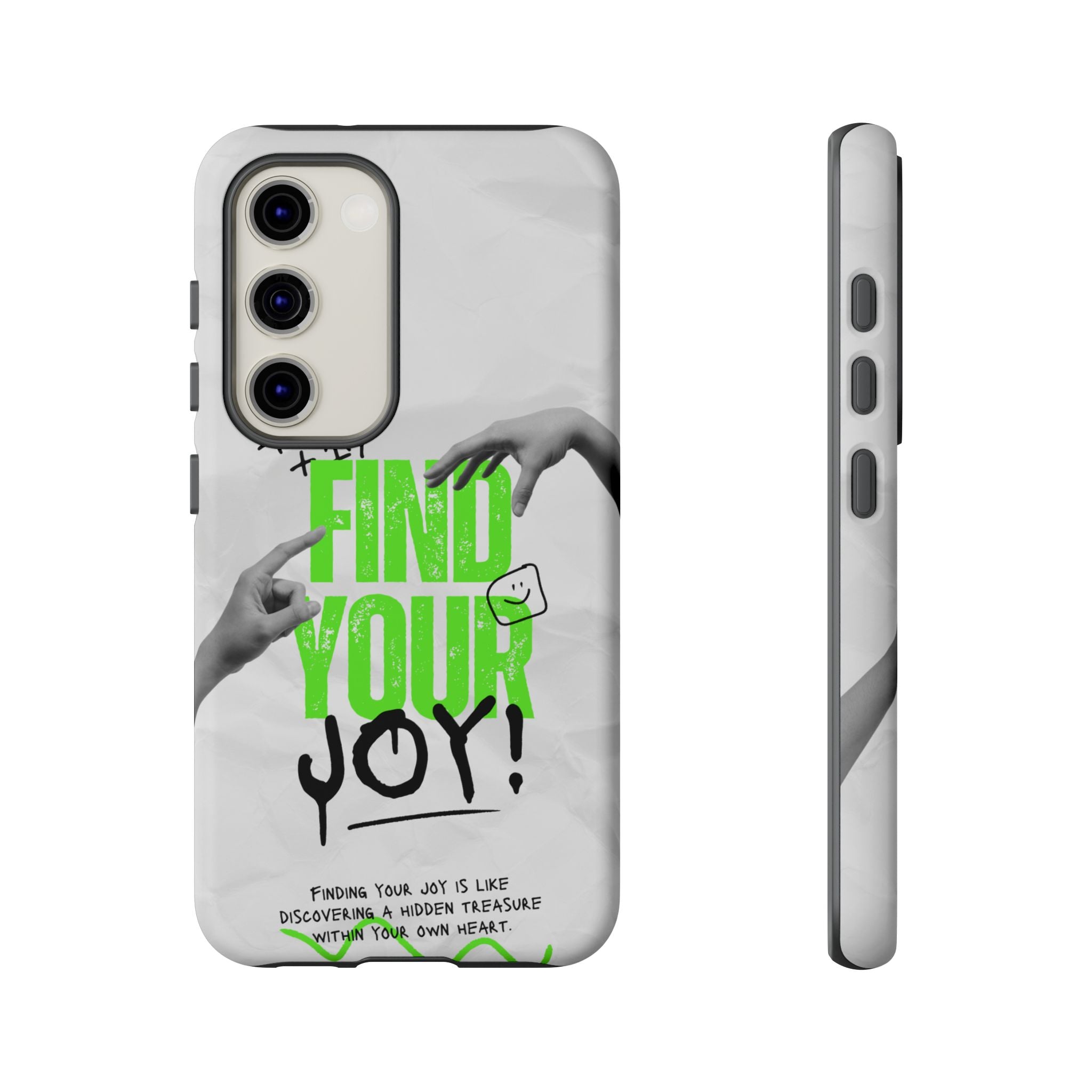 Phone Cases - Find Your Joy Themed Tough Phone Protection for iPhone, Samsung, Google Pixel (Matte/Glossy)