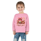 Toddler Long Sleeve Tee - 2025 Happy New Year Disco Design