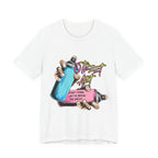 Street Art Graphic Tee – Keep Trying Motivational Unisex Shirt | Soft Cotton for Artists & Rebels