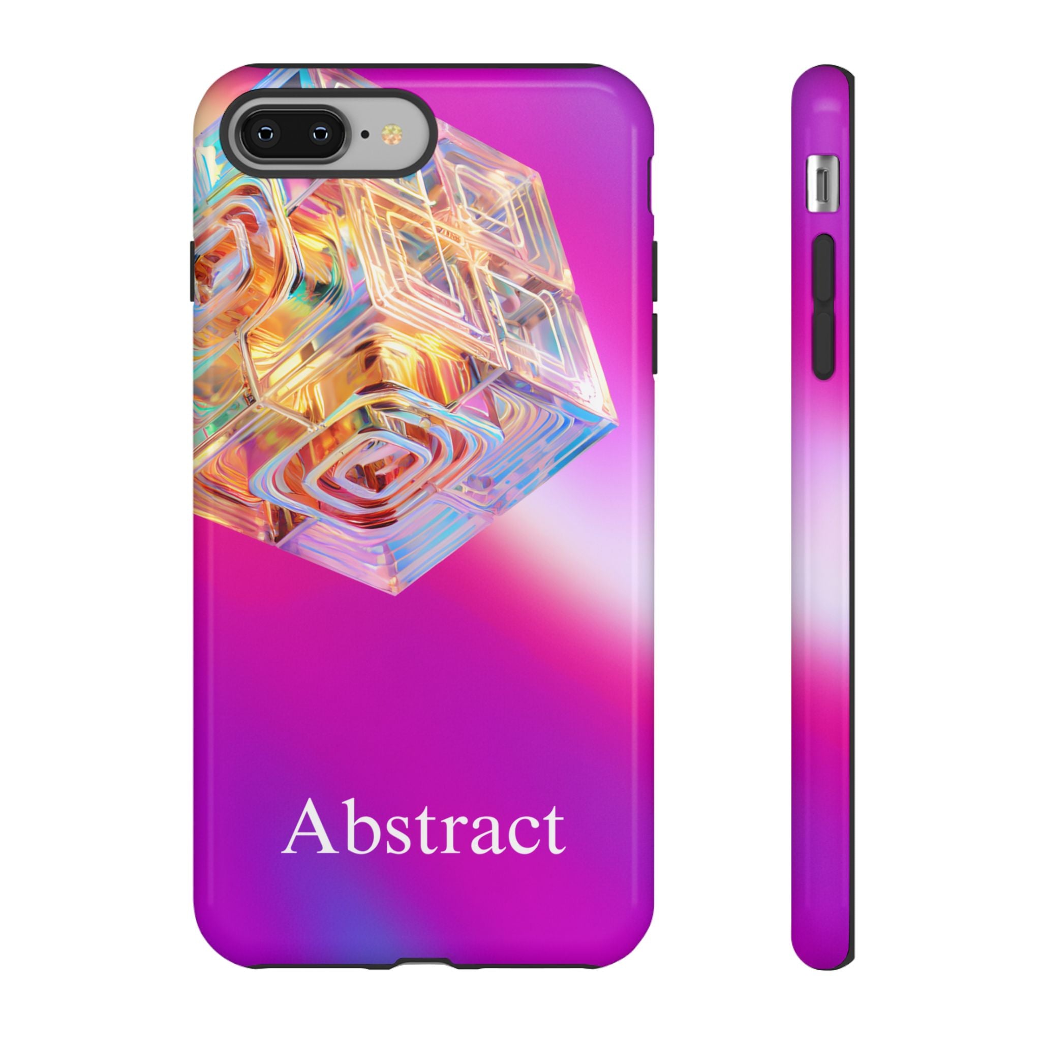 Vibrant 3D Cube Phone Case - Colorful Gradient Art for iPhone, Samsung & Pixel