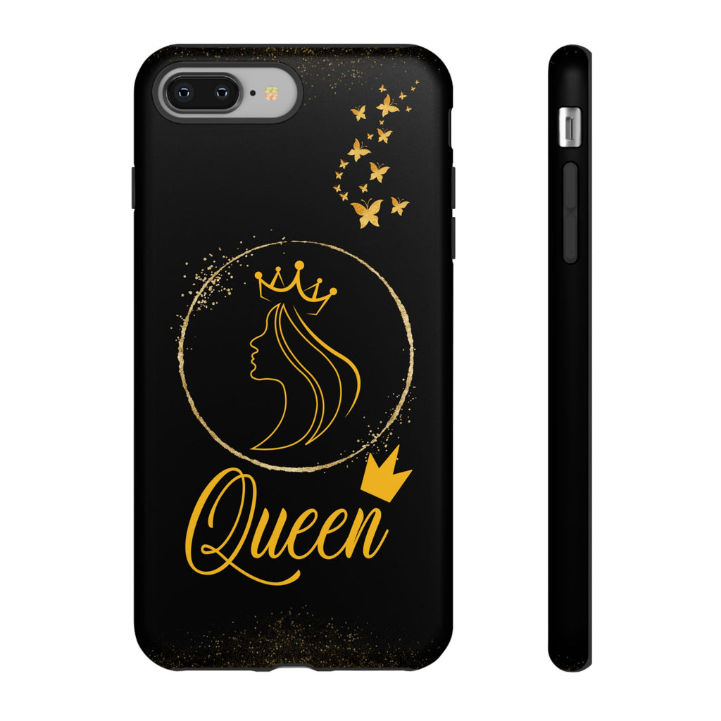 Tough Case Queen Phone Case – Matte & Glossy Crown Design for iPhone, Samsung & Pixel iPhone 8 Plus Matte