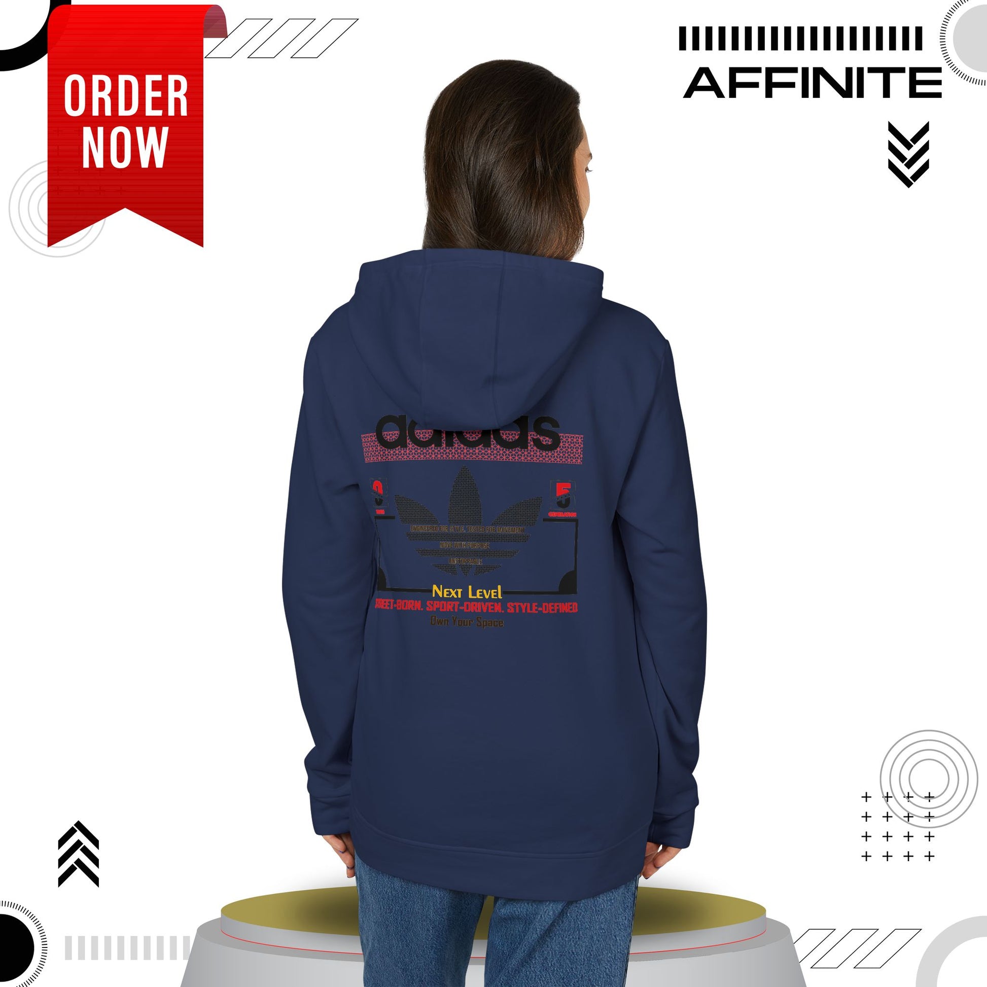 Hoodie Fleece Hoodie - T rendy Adidas Unisex Streetwear and Lounge Wear