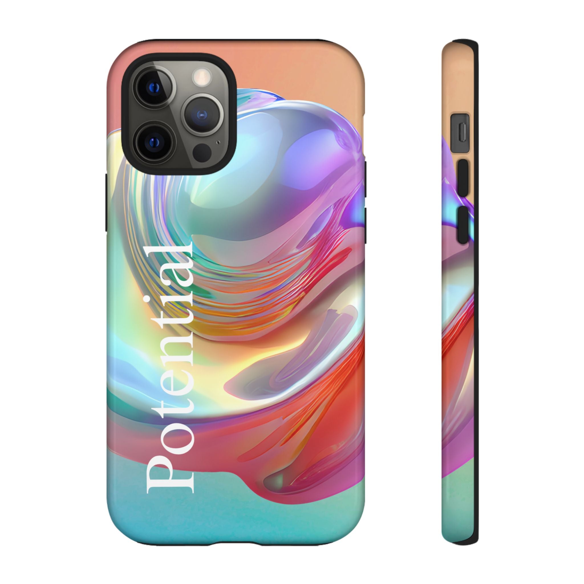 Colorful Phone Tough Case - "Potential" Metamorph Design