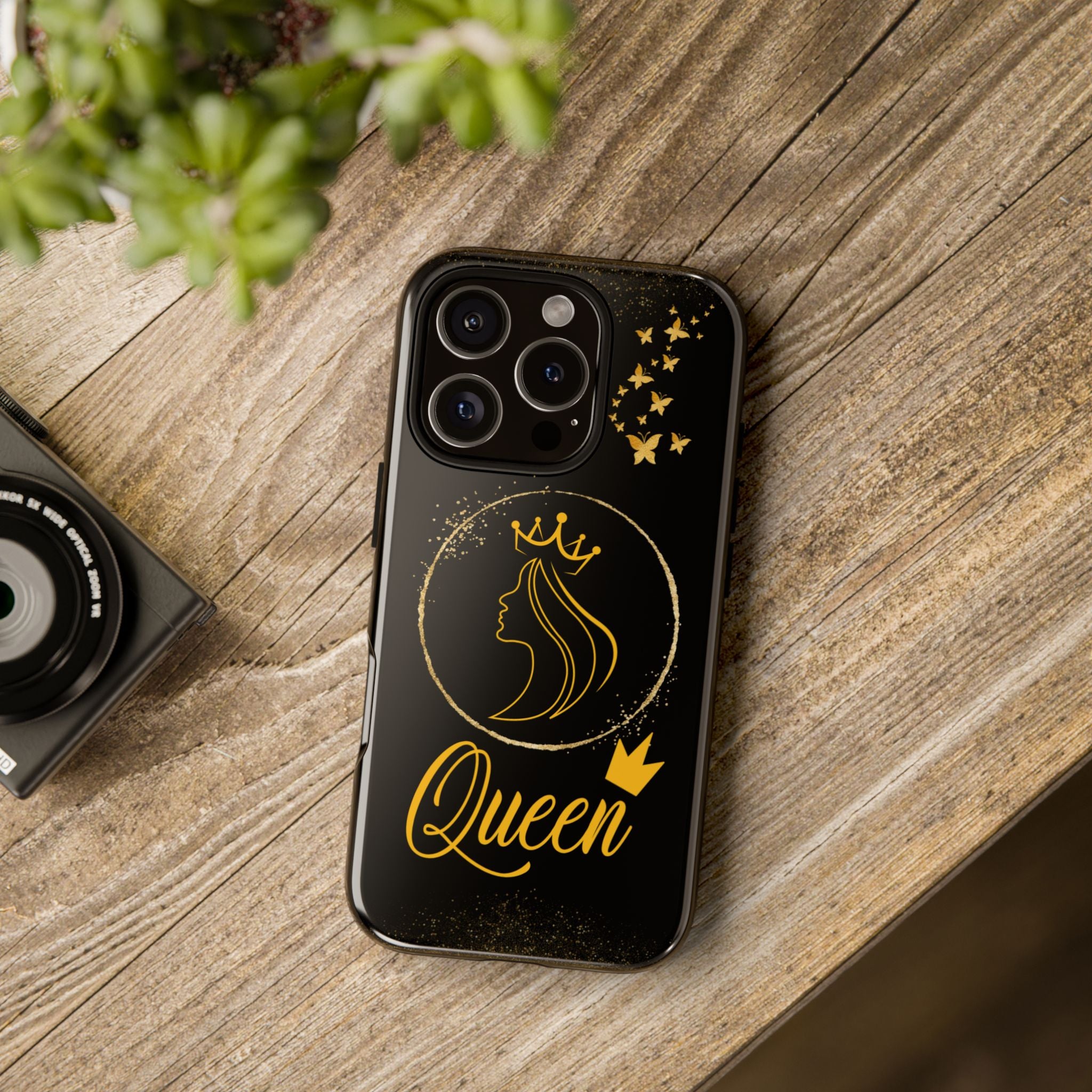 Tough Case Queen Phone Case – Matte & Glossy Crown Design for iPhone, Samsung & Pixel