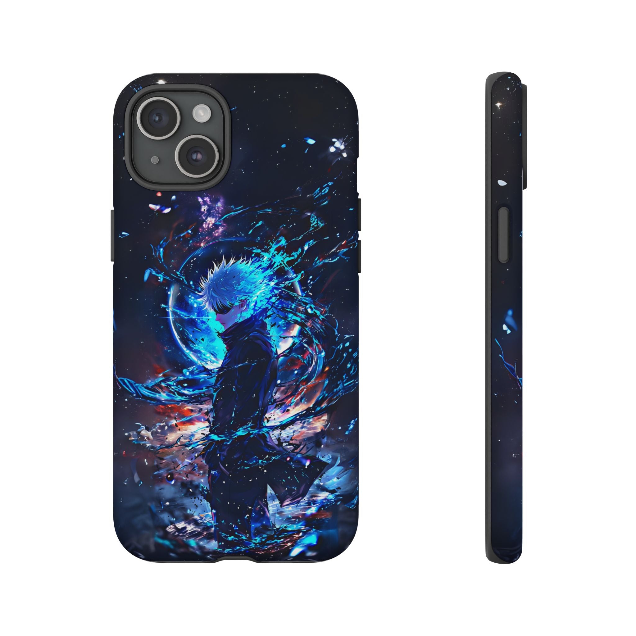 Anime Tough Phone Case – Gojou Satoru Design for iPhone, Samsung, and Google Pixel