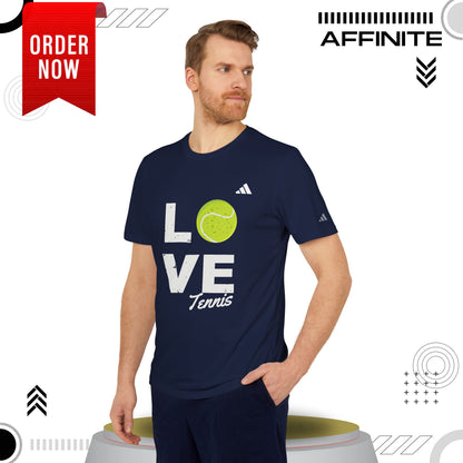 T-Shirt Love Tennis Unisex Sport T-shirt, Athletic Tee, Gift for Tennis Lovers, Tennis Apparel, Sportswear, Fitness Clothing by Adidas