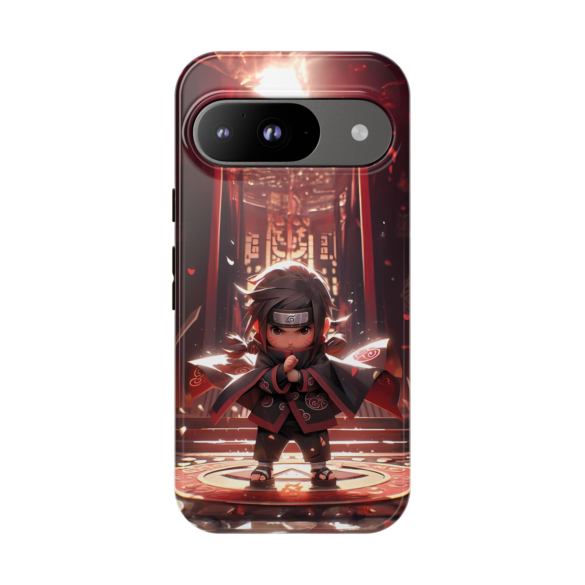 Chibi Itachi Tough Phone Case – Anime Protective Case for iPhone & Samsung, UV Resistant, Durable & Stylish