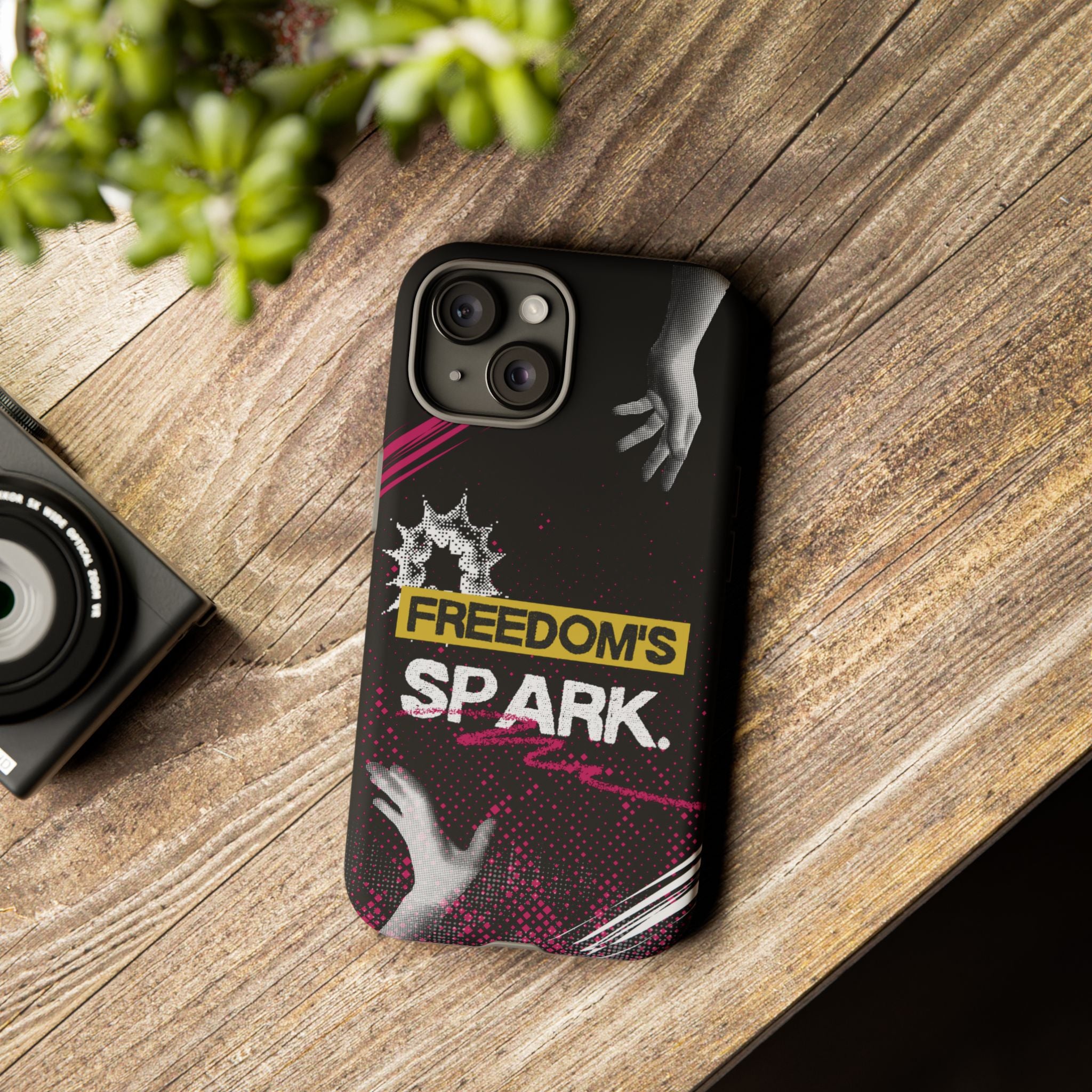 Tough Cases - Freedom's Spark Motivationsl Themed Phone Protection for iPhone, Samsung, and Google Pixel (Matte/Glossy)