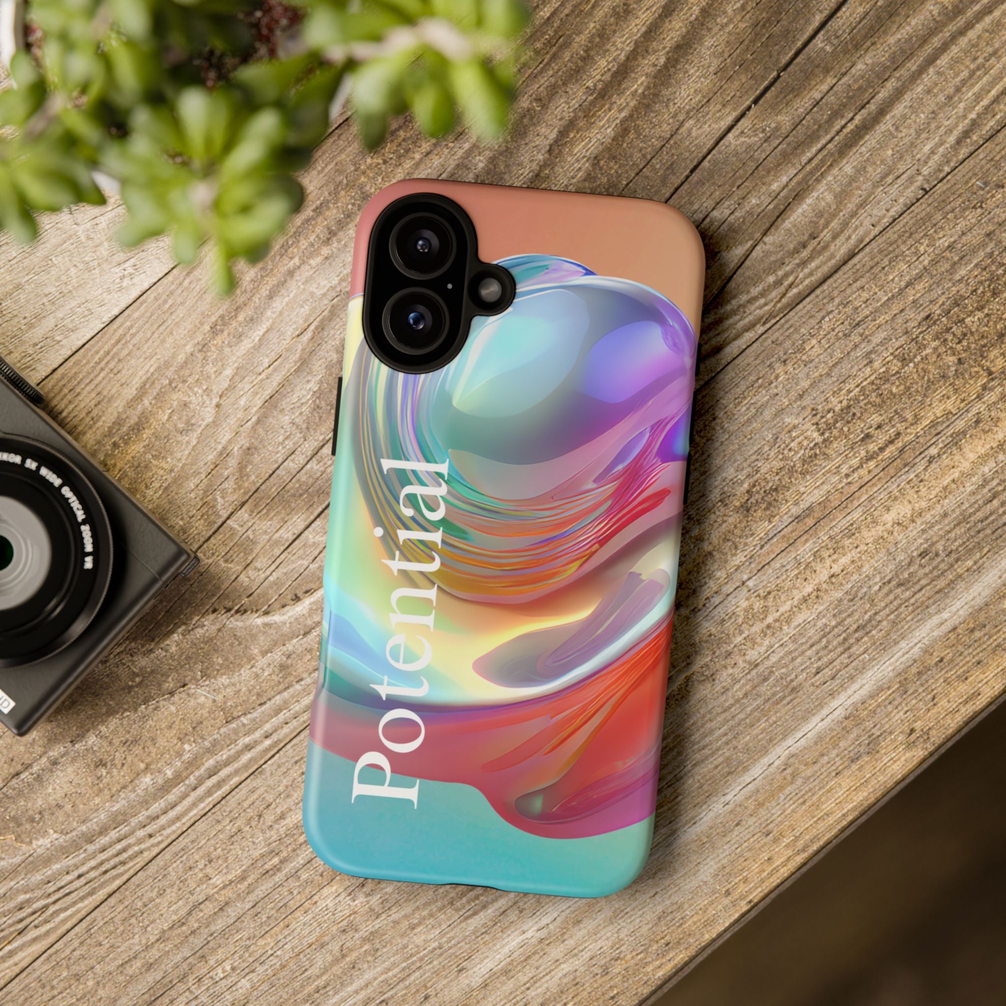 Colorful Phone Tough Case - "Potential" Metamorph Design