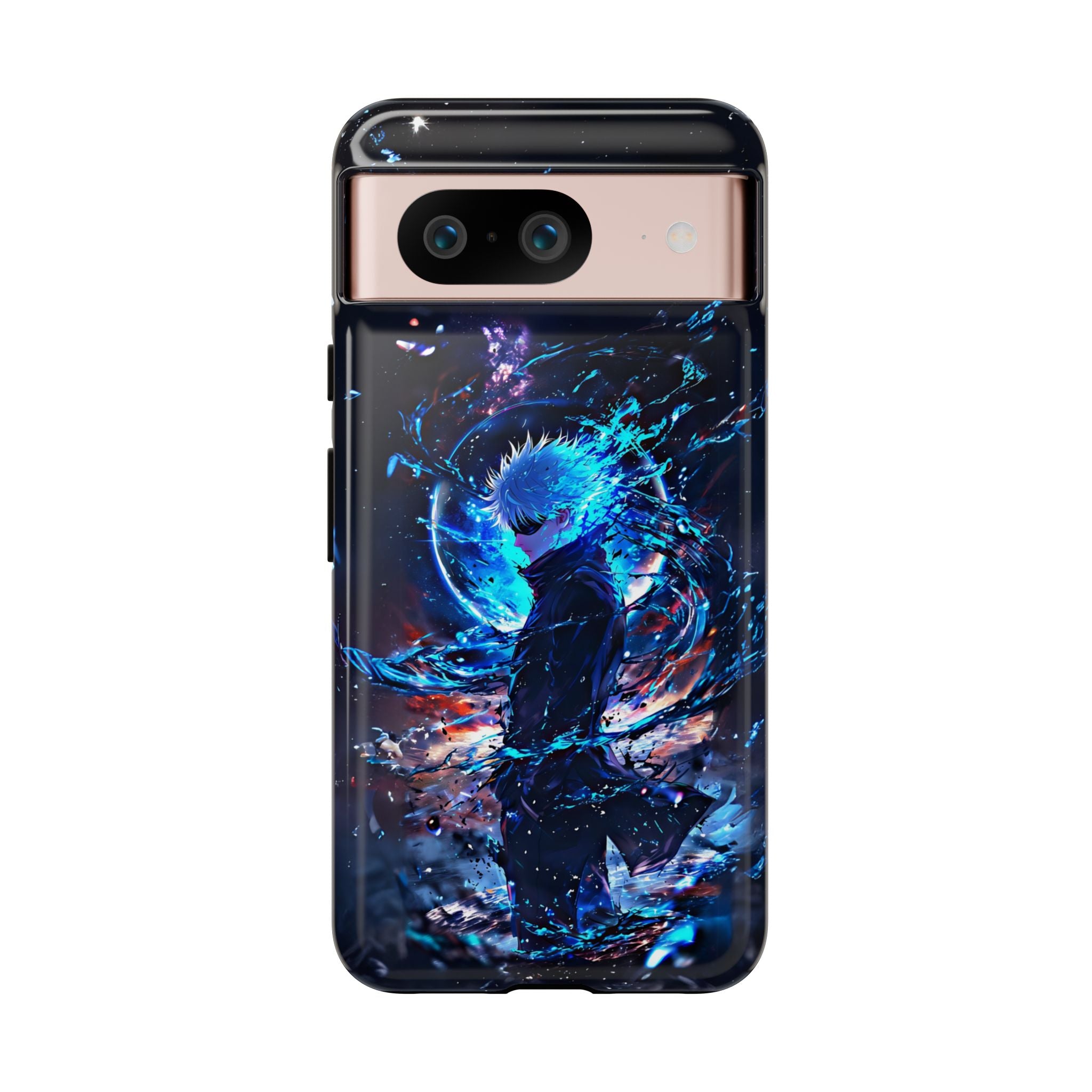 Anime Tough Phone Case – Gojou Satoru Design for iPhone, Samsung, and Google Pixel
