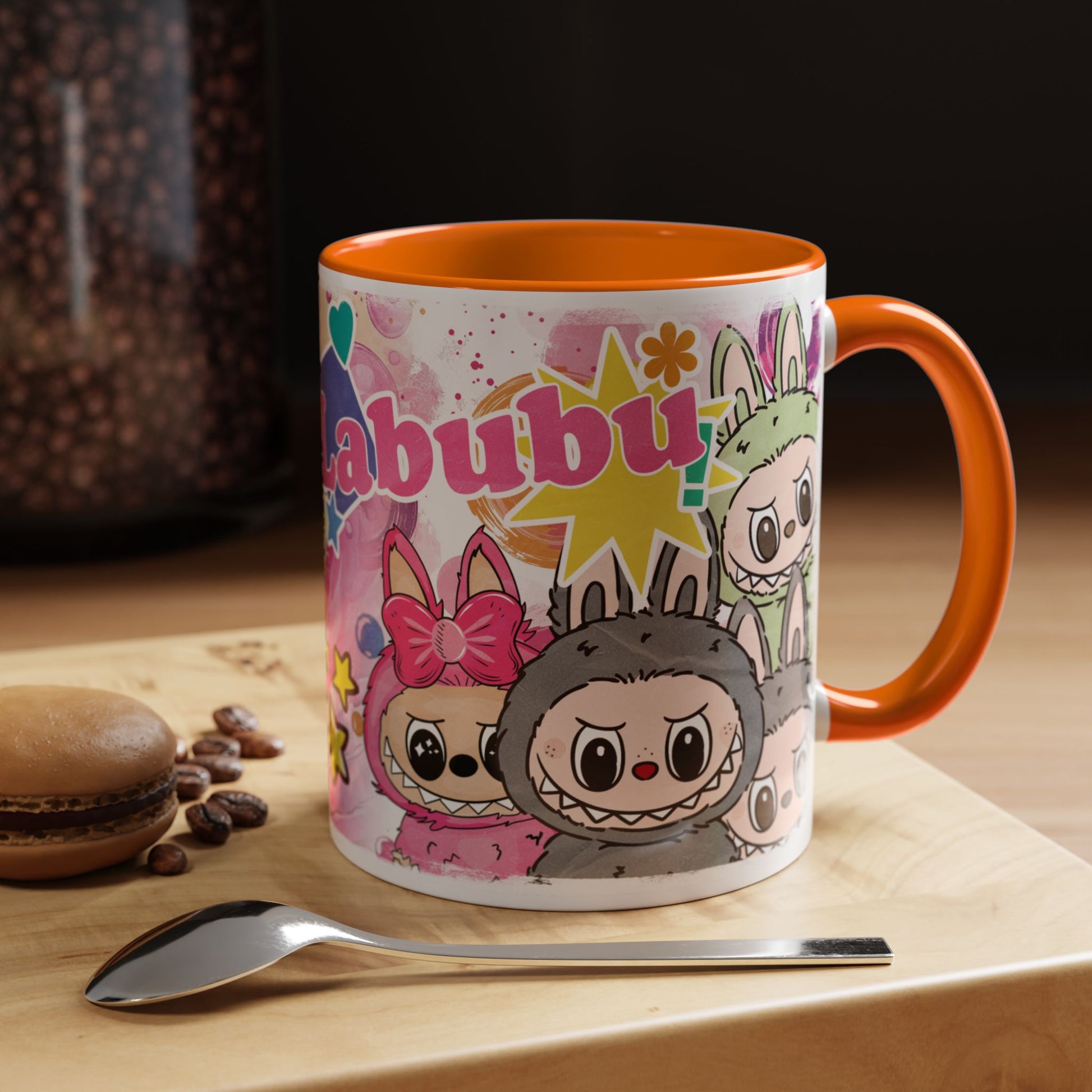 Mug Colorful Cartoon Labubu Accent Coffee Mug - Perfect for Animal Lovers
