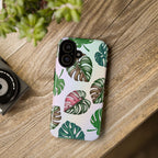 Tough Cases - Monstera Leaf Themed Phone Protection for iPhone, Samsung, and Google Pixel (Matte/Glossy)