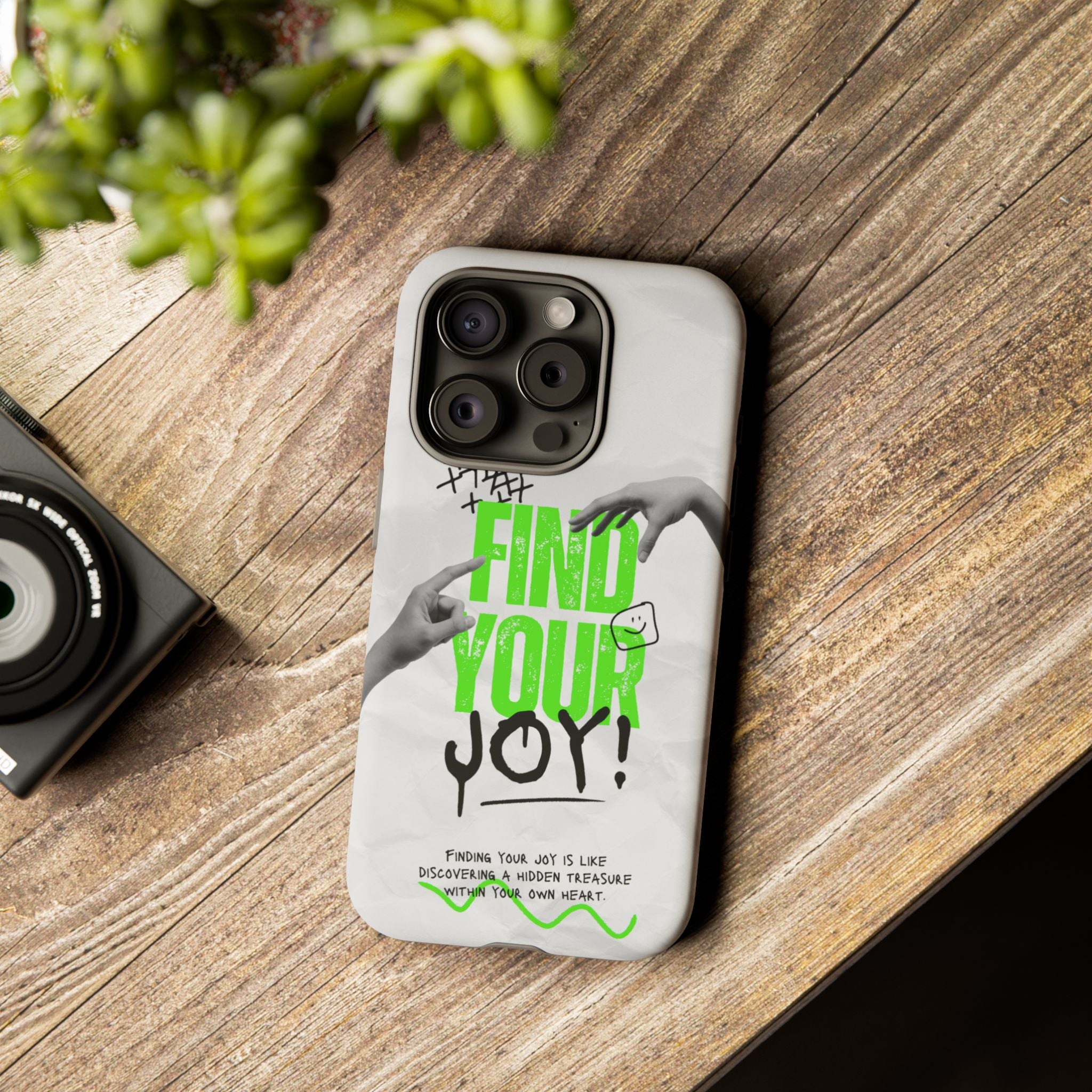 Phone Cases - Find Your Joy Themed Tough Phone Protection for iPhone, Samsung, Google Pixel (Matte/Glossy)
