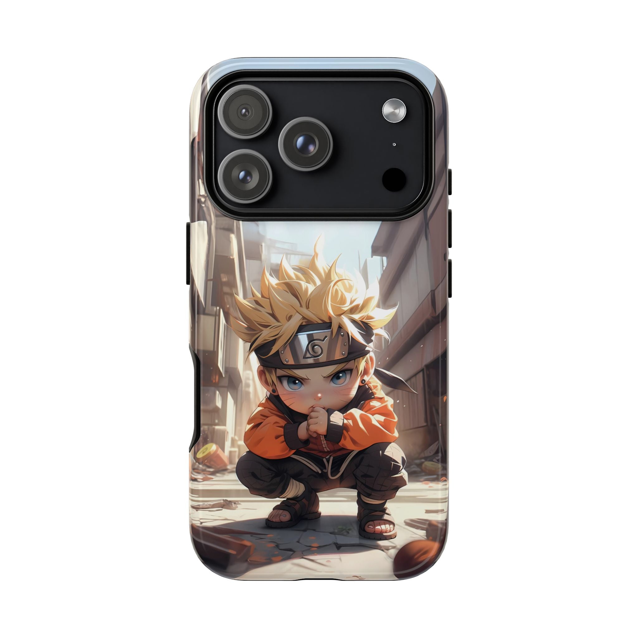 Chibi Naruto Tough Phone Case – Anime Protective Case for iPhone & Samsung, UV Resistant, Durable & Stylish