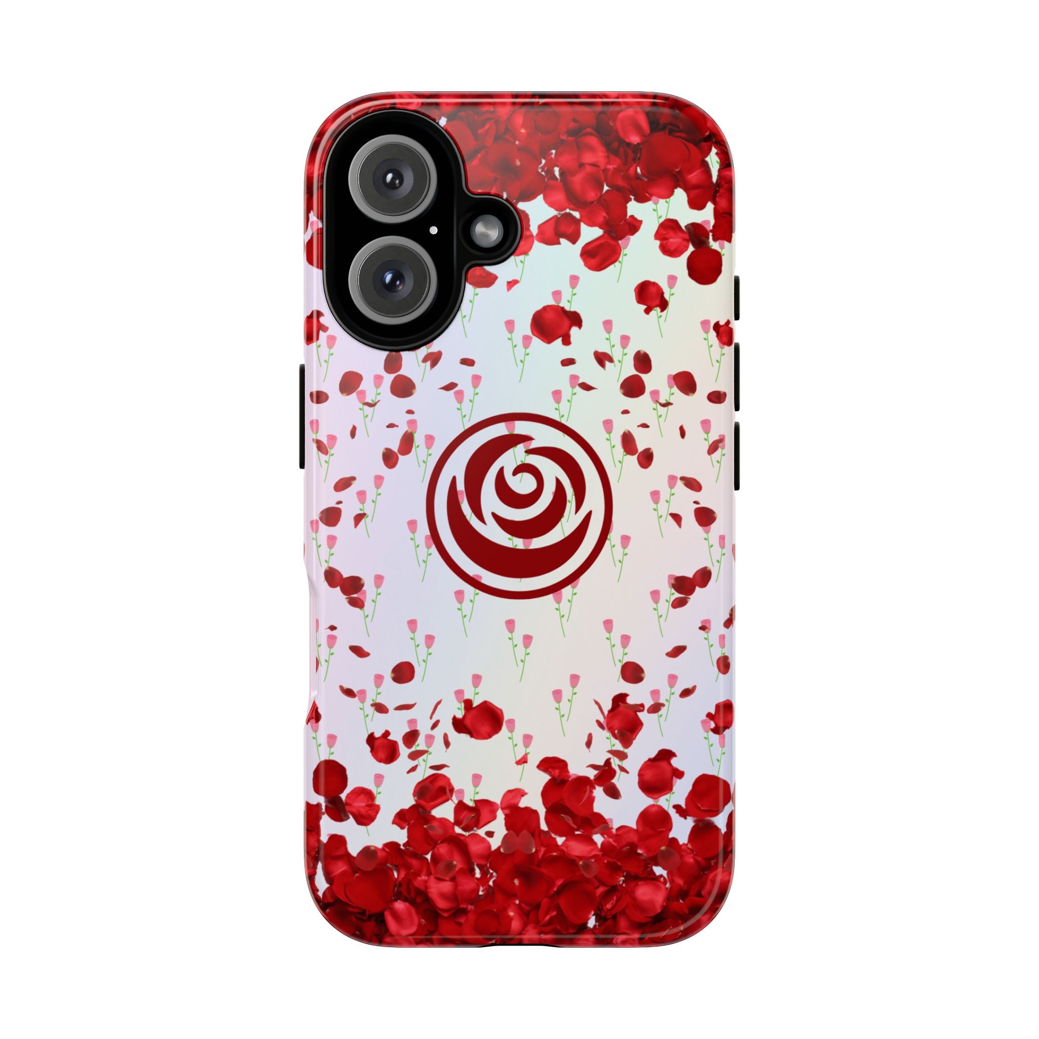 Tough Cases - Red Blossom Elegance Themed Phone Protection for iPhone, Samsung, and Google Pixel (Matte/Glossy)