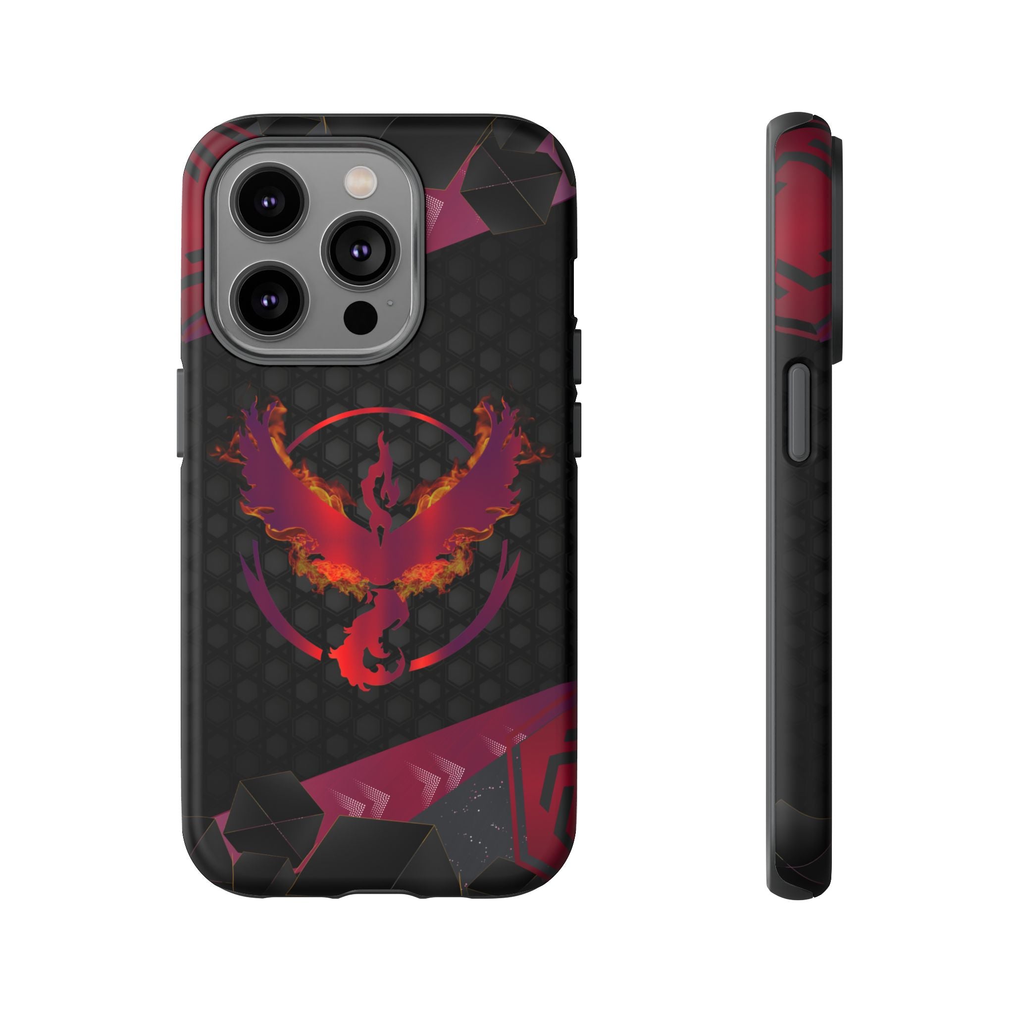 Pokémon Phone Case – Team Valor Tough & Rugged Dual-Layer Protection for iPhone, Samsung, Pixel | Wireless Charging Ready