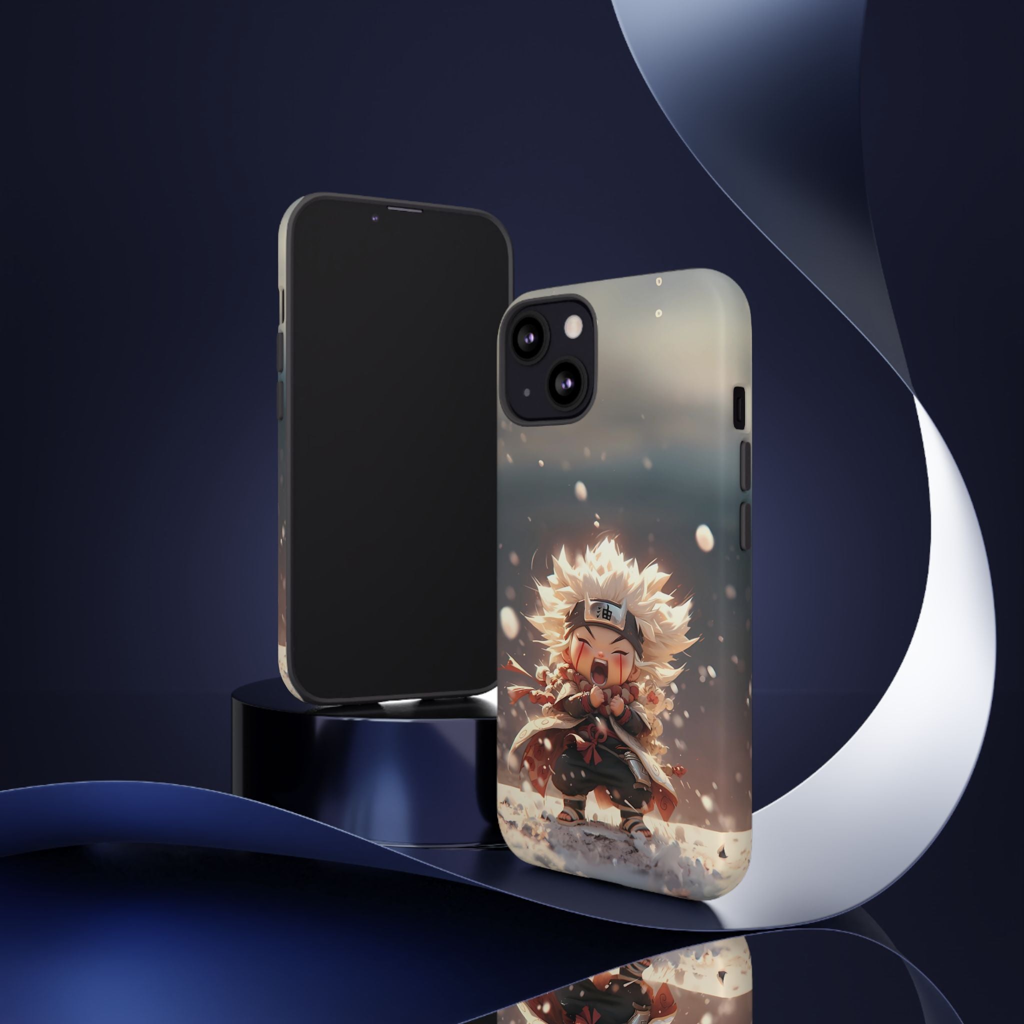 Anime Phone Case – Chibi Jiraiya Tough Protective Case for iPhone & Samsung