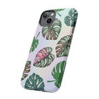 Tough Cases - Monstera Leaf Themed Phone Protection for iPhone, Samsung, and Google Pixel (Matte/Glossy)