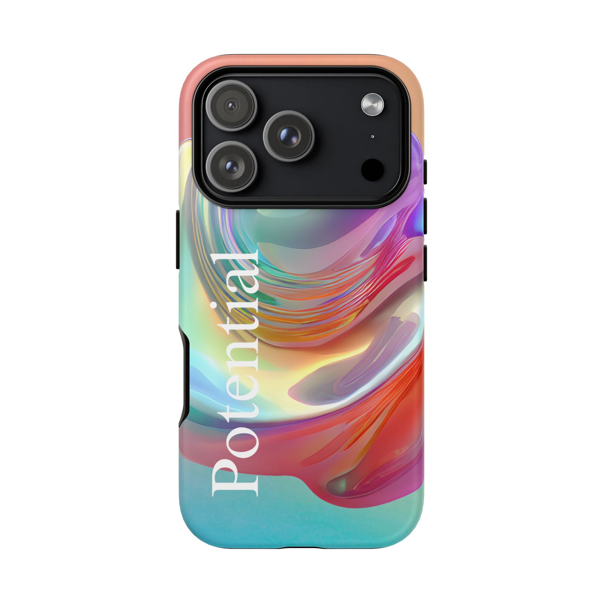 Colorful Phone Tough Case - "Potential" Metamorph Design