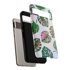 Tough Cases - Monstera Leaf Themed Phone Protection for iPhone, Samsung, and Google Pixel (Matte/Glossy)