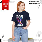 T-Shirt T Shirt Drawing - Dog Lover Graphic Tee (Unisex Cotton)