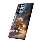 Chibi Zenitsu Lightning Tough Phone Case – Anime Protective Case for iPhone & Samsung, UV Resistant, Durable & Stylish