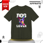 T-Shirt T Shirt Drawing - Dog Lover Graphic Tee (Unisex Cotton)